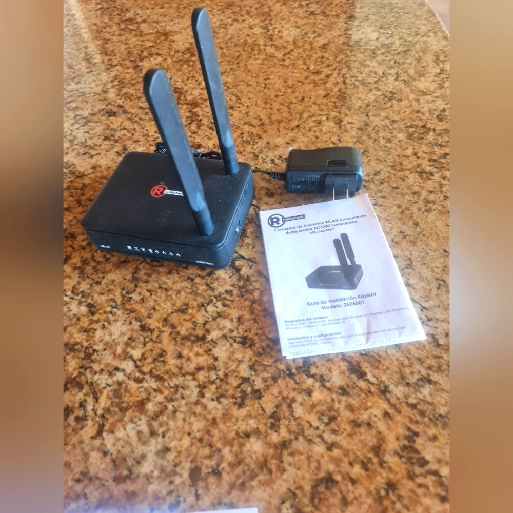 Radio Shack Black Wireless Router EUC Instruction Manual